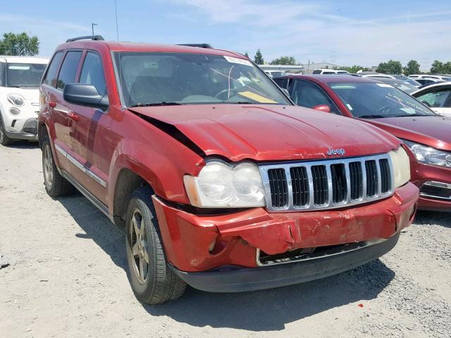 1J4HS58N45C525637 - 2005 JEEP GRAND CHER RED photo 1