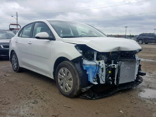 3KPA24AB6KE200350 - 2019 KIA RIO S WHITE photo 1