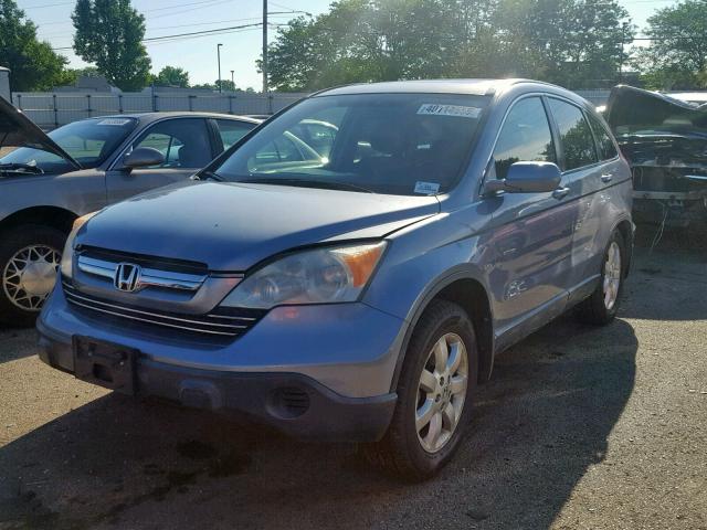 JHLRE48797C063840 - 2007 HONDA CR-V EXL BLUE photo 2