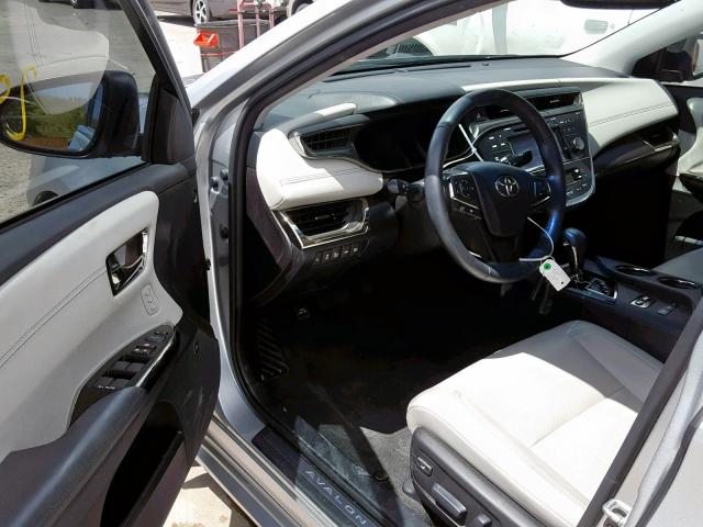 4T1BK1EB3HU243465 - 2017 TOYOTA AVALON XLE GRAY photo 9