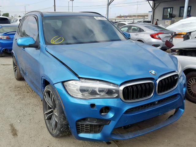 5YMKT6C58G0C89742 - 2016 BMW X5 M BLUE photo 1