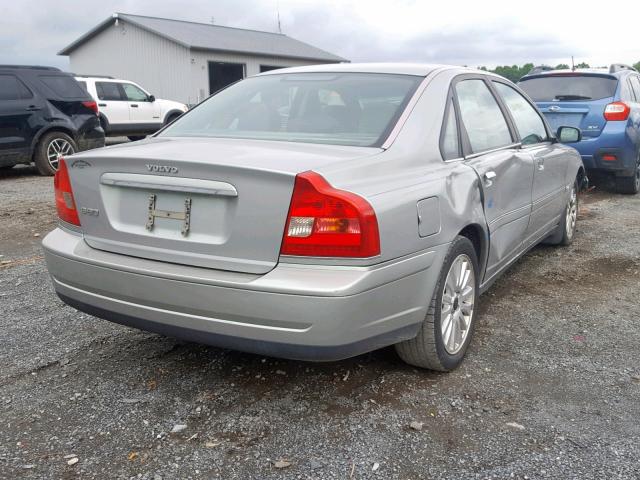 YV1TS92D941352385 - 2004 VOLVO S80 SILVER photo 4