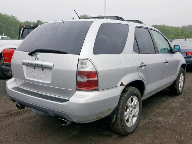 2HNYD18644H510210 - 2004 ACURA MDX TOURIN GRAY photo 4