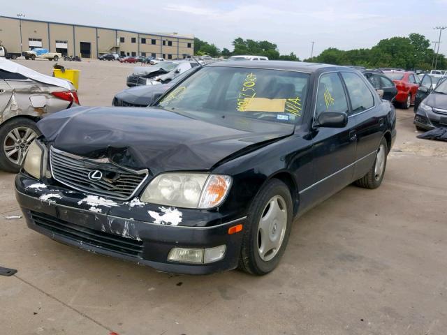 JT8BH28F8X0142336 - 1999 LEXUS LS 400 BLACK photo 2