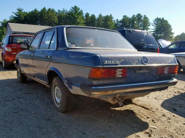 WDB1231301A117498 - 1984 MERCEDES-BENZ 300D BLUE photo 3