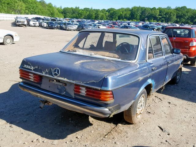 WDB1231301A117498 - 1984 MERCEDES-BENZ 300D BLUE photo 4