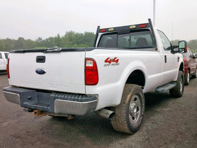 1FTWF31R08ED65395 - 2008 FORD F350 SRW S WHITE photo 4