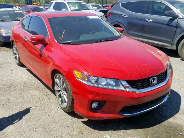 1HGCT2B82FA005711 - 2015 HONDA ACCORD EXL RED photo 1