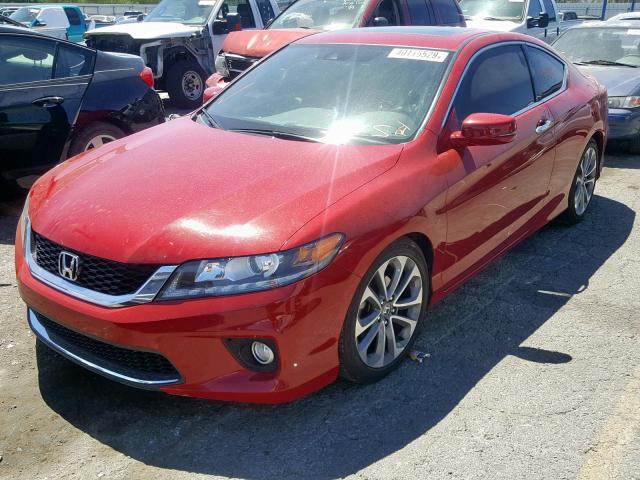 1HGCT2B82FA005711 - 2015 HONDA ACCORD EXL RED photo 2