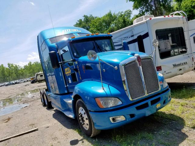 1XKAD49X8DJ366793 - 2013 KENWORTH CONSTRUCTI BLUE photo 1