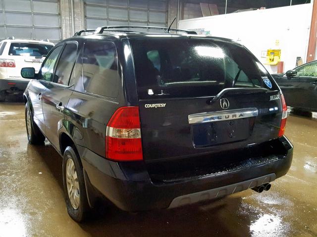 2HNYD18843H512412 - 2003 ACURA MDX TOURIN BLACK photo 3