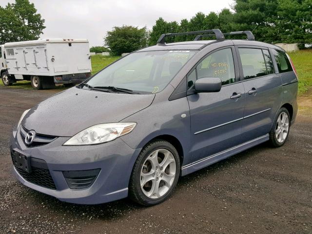 JM1CR29L190336670 - 2009 MAZDA 5 BLUE photo 2