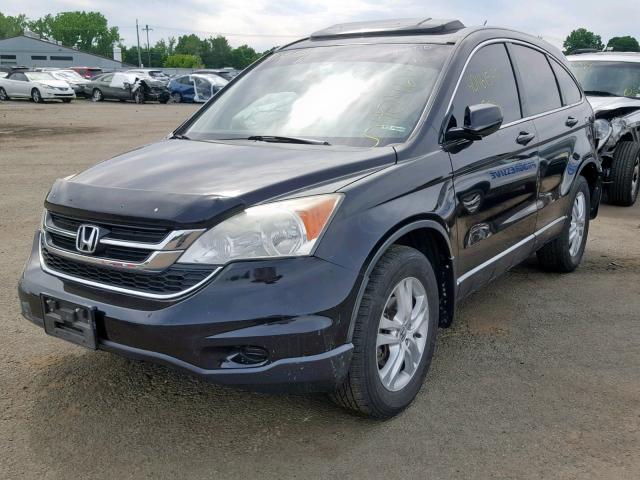 5J6RE4H7XAL070388 - 2010 HONDA CR-V EXL BLACK photo 2