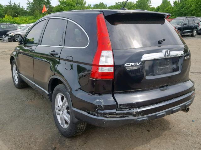 5J6RE4H7XAL070388 - 2010 HONDA CR-V EXL BLACK photo 3