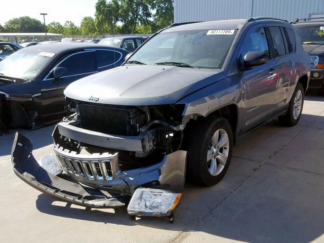 1C4NJCBA9CD559411 - 2012 JEEP COMPASS SP ნაცრისფერი ფოტო 2