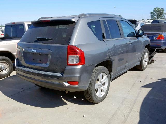 1C4NJCBA9CD559411 - 2012 JEEP COMPASS SP ნაცრისფერი ფოტო 4