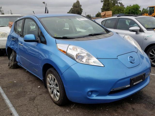 1N4AZ0CP2DC407167 - 2013 NISSAN LEAF S BLUE photo 1