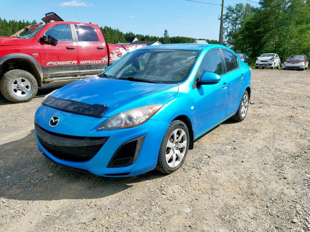 JM1BL1SF0A1266203 - 2010 MAZDA 3 I BLUE photo 2