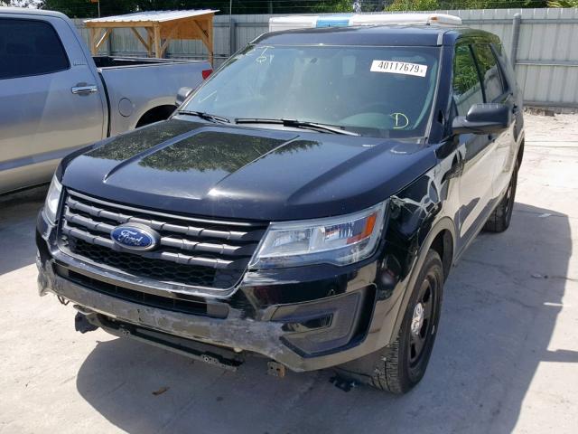 1FM5K8AR9HGB92688 - 2017 FORD EXPLORER P BLACK photo 2