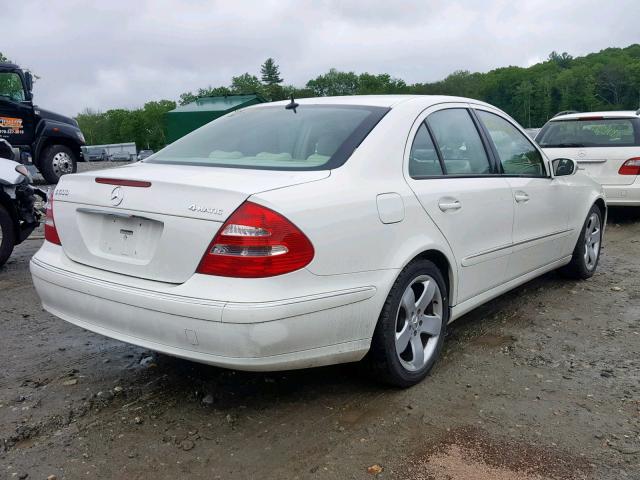 WDBUF83J06X201835 - 2006 MERCEDES-BENZ E 500 4MAT WHITE photo 4