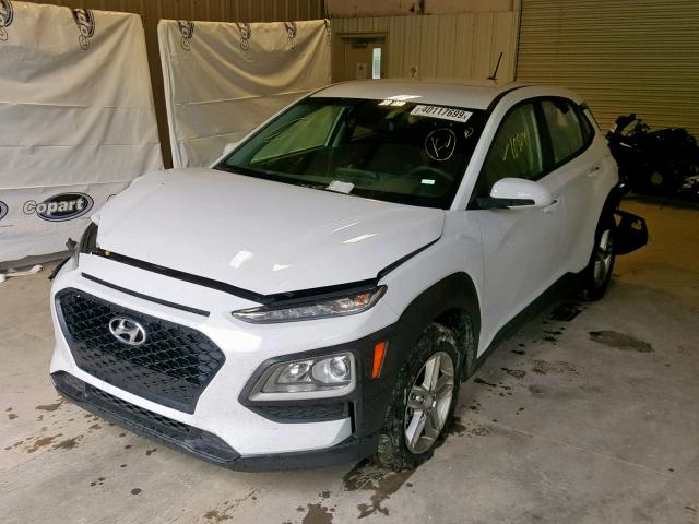 KM8K12AA2KU225858 - 2019 HYUNDAI KONA SE WHITE photo 2