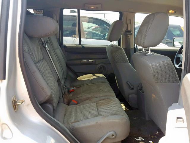 1J8HG48K56C134546 - 2006 JEEP COMMANDER GRAY photo 6