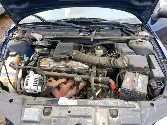 1G1JC524827352559 - 2002 CHEVROLET CAVALIER B BLUE photo 7