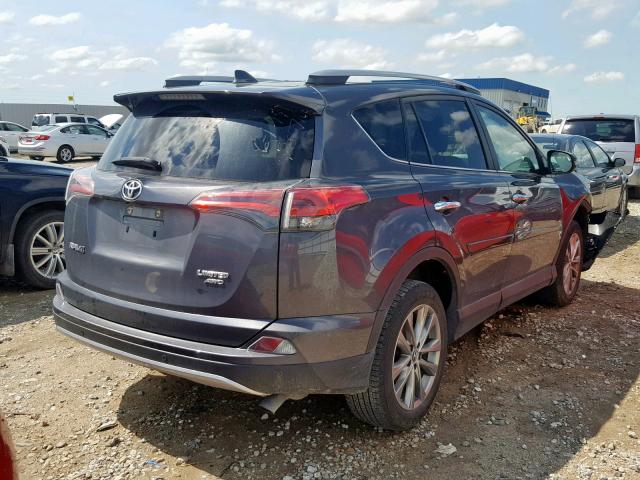 2T3DFREV7HW612678 - 2017 TOYOTA RAV4 LIMIT GRAY photo 4