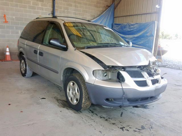 1B4GP253X2B681118 - 2002 DODGE CARAVAN SE SILVER photo 1