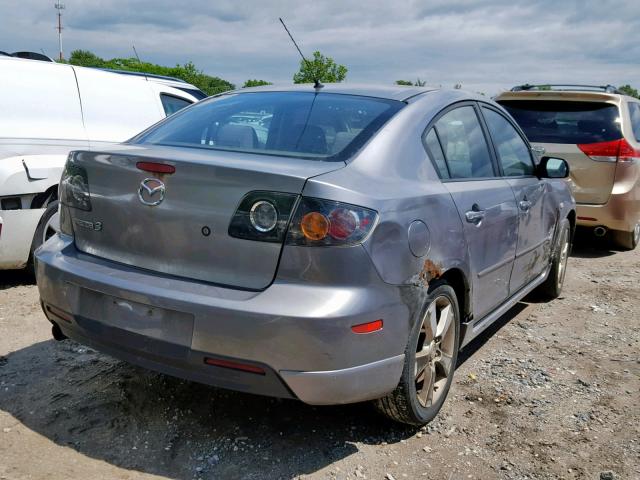 JM1BK323951219651 - 2005 MAZDA 3 S GRAY photo 4