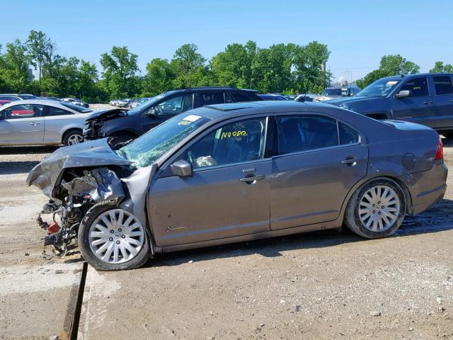 3FADP0L39AR324932 - 2010 FORD FUSION HYB GRAY photo 10