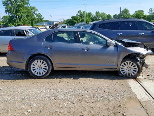 3FADP0L39AR324932 - 2010 FORD FUSION HYB GRAY photo 9