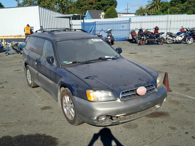 4S3BH675427620446 - 2002 SUBARU LEGACY OUT BLUE photo 1