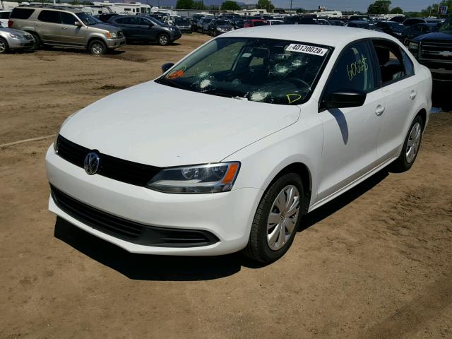 3VWLL7AJXEM305284 - 2014 VOLKSWAGEN JETTA TDI WHITE photo 2