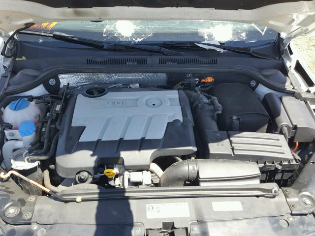 3VWLL7AJXEM305284 - 2014 VOLKSWAGEN JETTA TDI WHITE photo 7