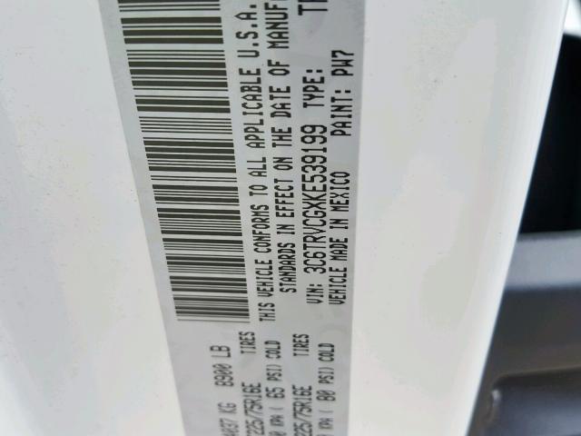 3C6TRVCGXKE539199 - 2019 RAM PROMASTER 白色 照片 10