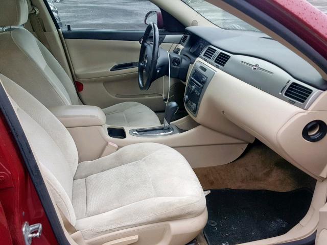 2G1WD58C369278022 - 2006 CHEVROLET IMPALA SUP Қызыл фото 5