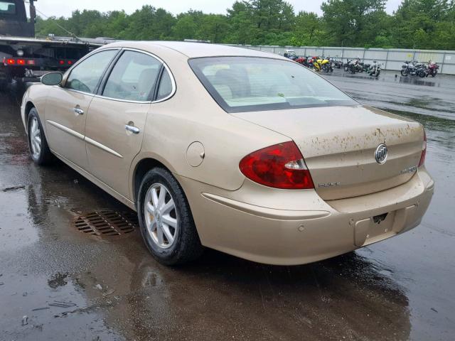 2G4WD532851219756 - 2005 BUICK LACROSSE C TAN photo 3