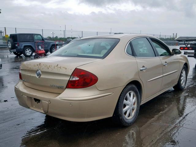 2G4WD532851219756 - 2005 BUICK LACROSSE C TAN photo 4