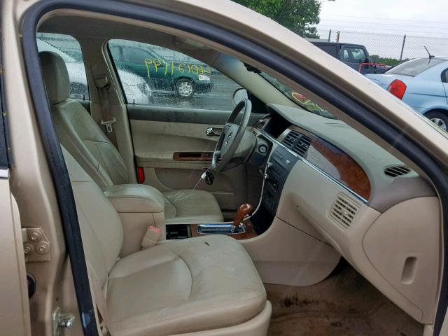 2G4WD532851219756 - 2005 BUICK LACROSSE C TAN photo 5