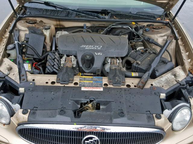 2G4WD532851219756 - 2005 BUICK LACROSSE C TAN photo 7