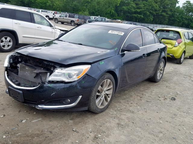 2G4GK5EX3E9213335 - 2014 BUICK REGAL BLACK photo 2