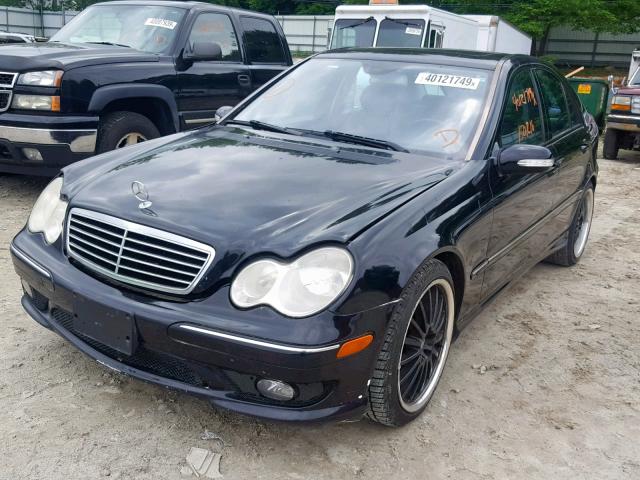 WDBRF40J35F610144 - 2005 MERCEDES-BENZ C 230K SPO BLACK photo 2