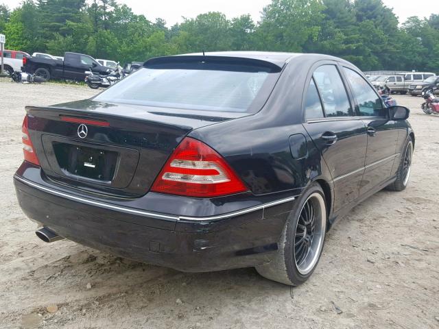 WDBRF40J35F610144 - 2005 MERCEDES-BENZ C 230K SPO BLACK photo 4