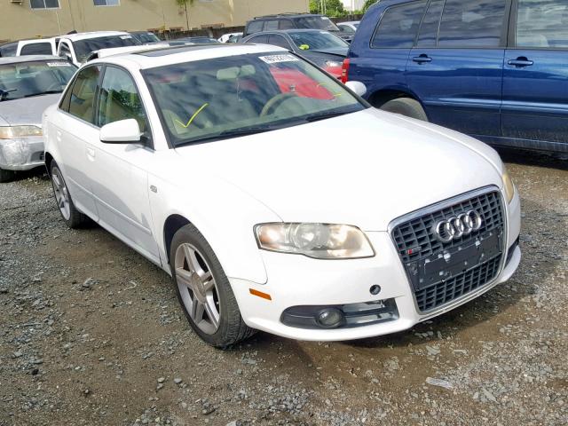 WAUAF78E68A025256 - 2008 AUDI A4 2.0T WHITE photo 1