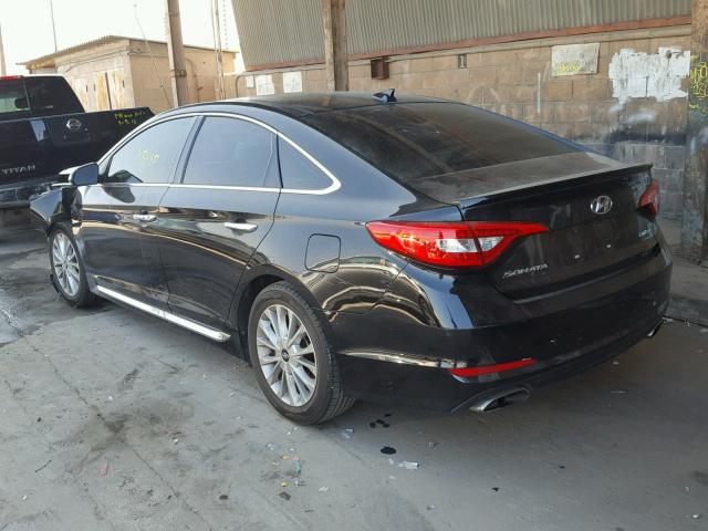 5NPE34AF7FH029532 - 2015 HYUNDAI SONATA SPO BLACK photo 3