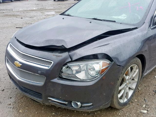 1G1ZE5EB8A4160386 - 2010 CHEVROLET MALIBU LTZ 灰色 照片 9