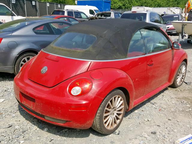 3VWSF31Y16M330830 - 2006 VOLKSWAGEN NEW BEETLE Qırmızı foto 4