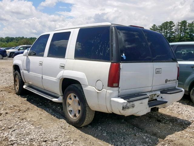 1GYEK13R9YR113124 - 2000 CADILLAC ESCALADE WHITE photo 3