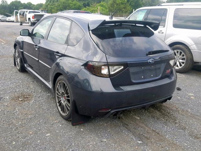 JF1GR8H6XBL828205 - 2011 SUBARU IMPREZA WR BLACK photo 3